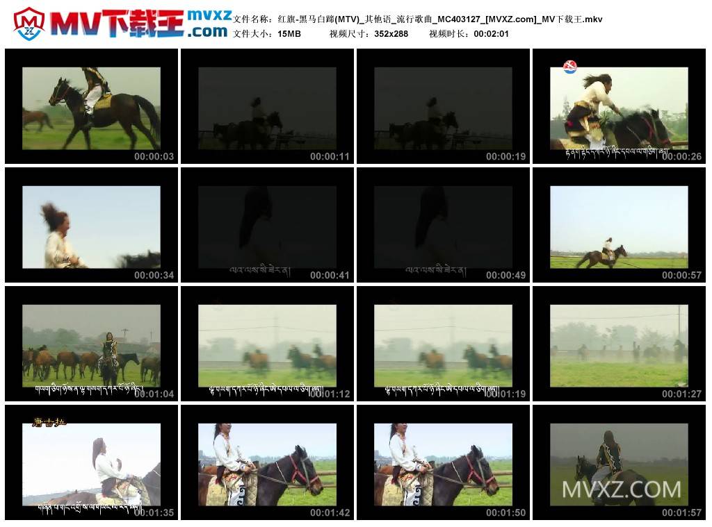 红旗-黑马白蹄(MTV)_其他语_流行歌曲_MC403127